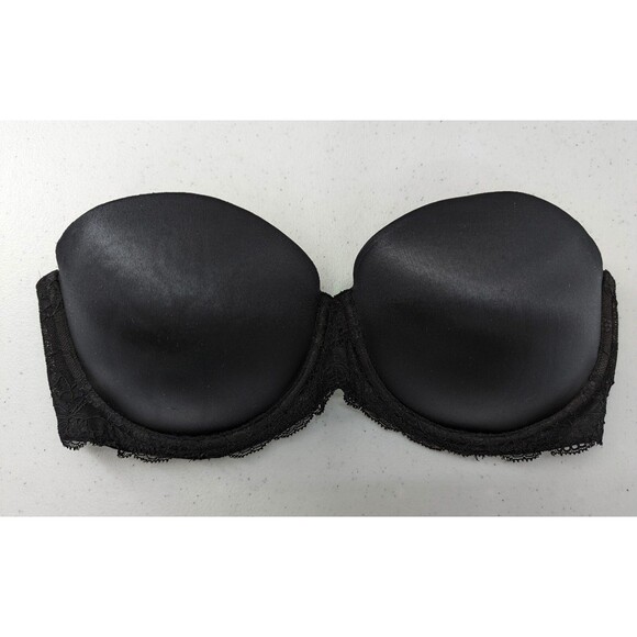 Victoria's Secret PINK Bra Women’s 34D Black Lace Push Up Multi-Way - Picture 1 of 4